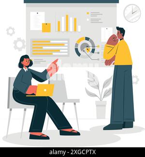 Analysis concept illustration Stock Vector
