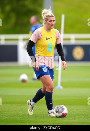 England's Millie Bright during a training session at St George's Park, Burton upon Trent. Picture date: Monday July 8, 2024. Stock Photo