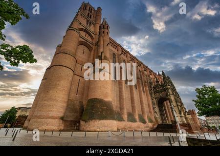 Episcopal city, around the Cathedral Sainte-Cecile, UNESCO World Heritage Site, Albi, Midi-Pyrenees, France, Europe Stock Photo