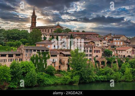 Episcopal city, around the Cathedral Sainte-Cecile, UNESCO World Heritage Site, Albi, Midi-Pyrenees, France, Europe Stock Photo