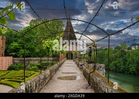 Episcopal city, around the Cathedral Sainte-Cecile, UNESCO World Heritage Site, Albi, Midi-Pyrenees, France, Europe Stock Photo