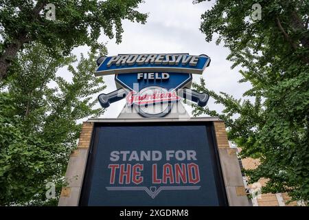 Cleveland, Oh, USA. 5th July, 2024. The Cleveland Guardians play host to the San Francisco Giants at Progressive Field in Cleveland, OH. San Francisco goes on to win 4-2. (Credit Image: © Walter G. Arce Sr./ASP via ZUMA Press Wire) EDITORIAL USAGE ONLY! Not for Commercial USAGE! Stock Photo