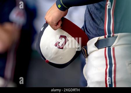 Cleveland, Oh, USA. 5th July, 2024. The Cleveland Guardians play host to the San Francisco Giants at Progressive Field in Cleveland, OH. San Francisco goes on to win 4-2. (Credit Image: © Walter G. Arce Sr./ASP via ZUMA Press Wire) EDITORIAL USAGE ONLY! Not for Commercial USAGE! Stock Photo