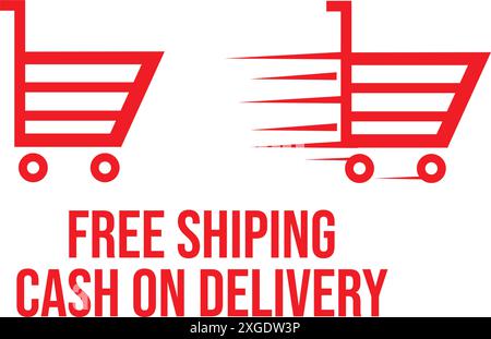 Flat icon of shopping chart Stock Vector