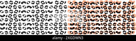 Leopard print. Vector seamless pattern. Stock Vector