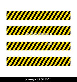 barricade tape icon vector design template in white background Stock Vector
