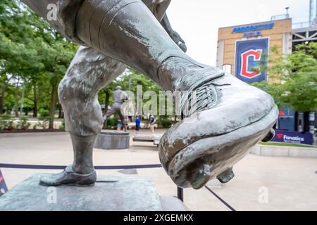 Cleveland, Oh, USA. 5th July, 2024. The Cleveland Guardians play host to the San Francisco Giants at Progressive Field in Cleveland, OH. San Francisco goes on to win 4-2. (Credit Image: © Walter G. Arce Sr./ASP via ZUMA Press Wire) EDITORIAL USAGE ONLY! Not for Commercial USAGE! Stock Photo