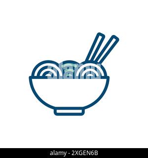 bowl icon vector design template in white background Stock Vector