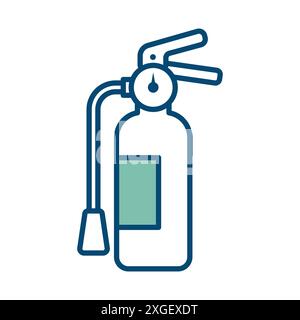 fire extinguisher icon vector design template in white background Stock Vector