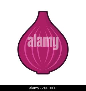 onion icon vector design template in white background Stock Vector