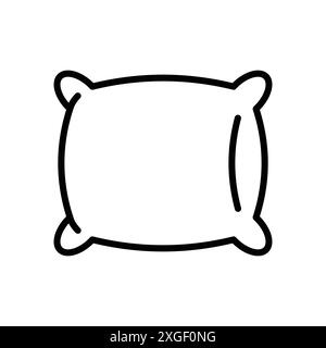 pillow icon vector design template in white background Stock Vector