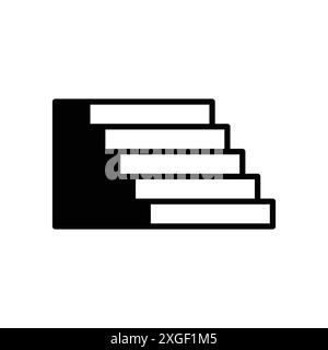 stairs icon vector design template in white background Stock Vector
