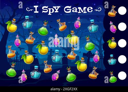 Halloween I spy game for kids. Searching and counting activity with ...