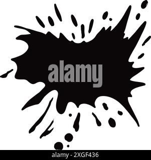 Vector of colored blots on the white background Stock Vector