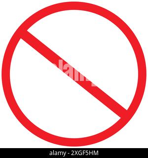 Vector illustration of the Forbidden sign Stock Vector