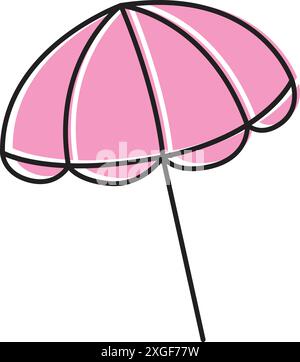 summer beach sticker or Tropical element design Stock Vector