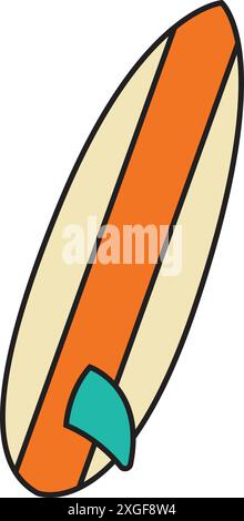 summer beach sticker or Tropical element design Stock Vector