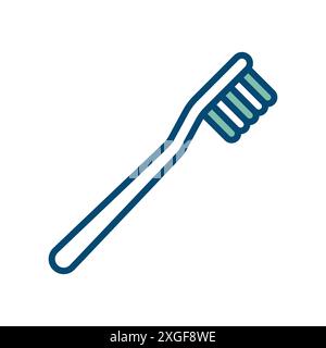toothbrush icon vector design template in white background Stock Vector
