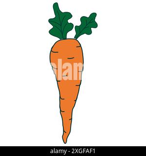 Carrot cartoon vector, carrot icon, vegetable, orange, fresh, fruit, tasty, carrot icon, carrot symbol Stock Vector