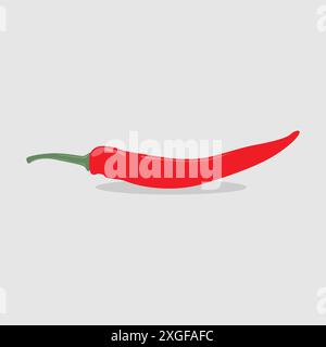 Red hot chili pepper vector icon Stock Vector