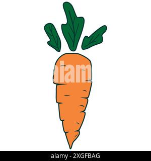 Carrot cartoon vector, carrot icon, vegetable, orange, fresh, fruit, tasty, carrot icon, carrot symbol Stock Vector