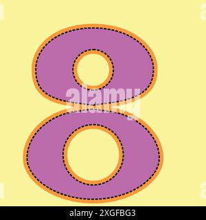 Vector set of number Stock Vector
