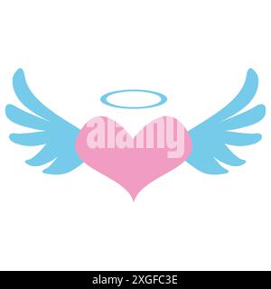 Heart flat symbol vector icon Stock Vector