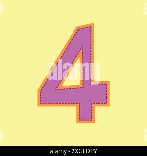 Vector set of number Stock Vector