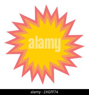 Starbursts or Sales Sticker Stock Vector