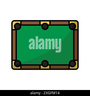 billiard icon vector design template in white background Stock Vector