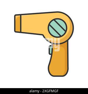 hair dryer icon vector design template in white background Stock Vector