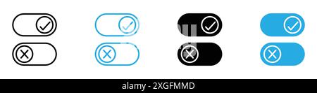 Boolean icon vector logo set collection for web app ui Stock Vector