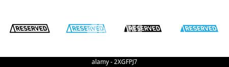Reserved icon vector logo set collection for web app ui Stock Vector