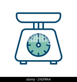 kitchen scale icon vector design template in white background Stock Vector