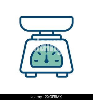 kitchen scale icon vector design template in white background Stock Vector