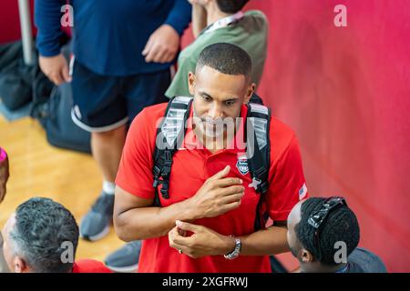 Former NBA Player Grant Hill Stock Photo