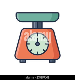 kitchen scale icon vector design template in white background Stock Vector