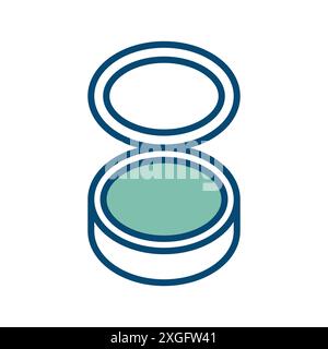 make up powder icon vector design template in white background Stock Vector