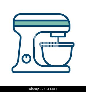 stand mixer icon vector design template in white background Stock Vector