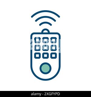remote control icon vector design template in white background Stock Vector