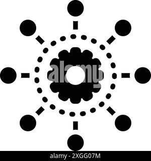 Icon for algorithm,channel Stock Vector