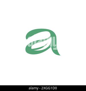 Letter A leaf Logo Vector. Initial A leaf Nature Logo Stock Vector