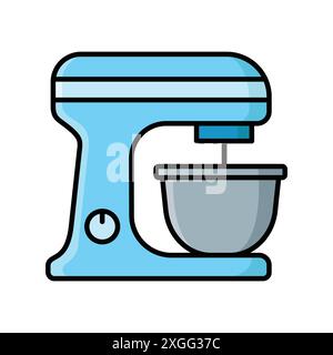 stand mixer icon vector design template in white background Stock Vector