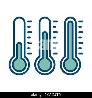 thermometer icon vector design template in white background Stock Vector