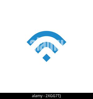 blue diamond signal abstract symbol vector Stock Vector