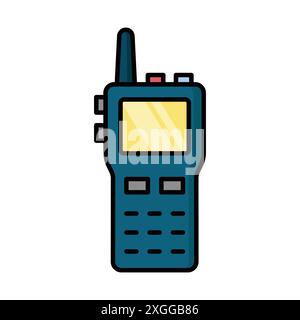 walkie talkie icon vector design template in white background Stock Vector