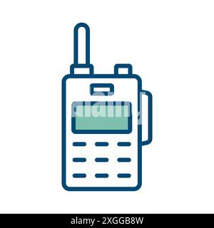 walkie talkie icon vector design template in white background Stock Vector