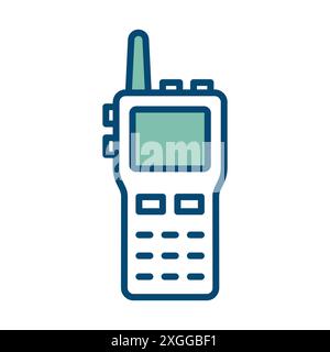 walkie talkie icon vector design template in white background Stock Vector