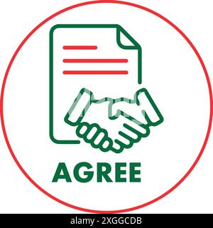 Agree Icon Stock Vector