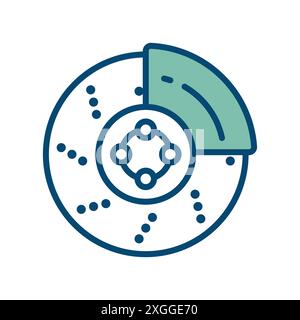 brake icon vector design template in white background Stock Vector